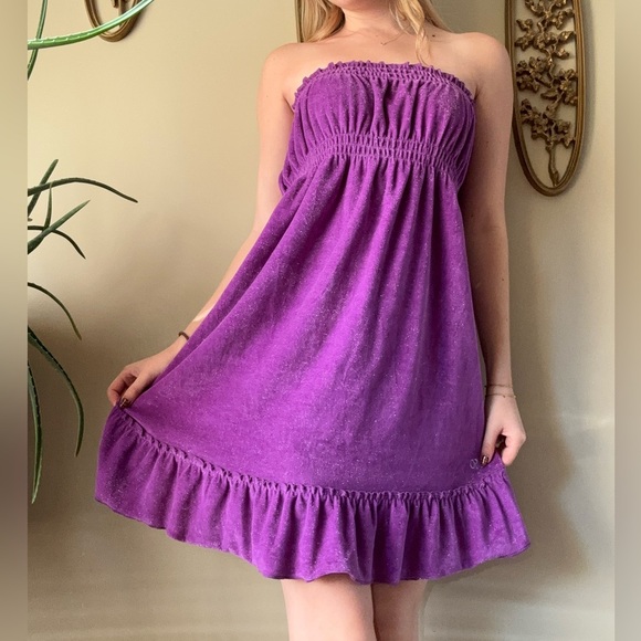 OP Y2K Terry Cloth Sparkle Mini Dress - Picture 2 of 8